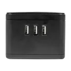 Удлинитель серии Standard с заземлением шнур 1,5м 2 гнезда 3 USB 16А Черный ТМ Uniel S-GCD2-1,5SBU BLACK