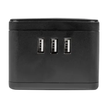 Удлинитель серии Standard с заземлением шнур 1,5м 2 гнезда 3 USB 16А Черный ТМ Uniel S-GCD2-1,5SBU BLACK