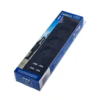 Удлинитель серии Travel шнур 1,8м 3 гнездa 10A без зазамления 4USB 3,1A Черный ТМ UnielS-CT3-1,8U BLACK