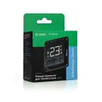 ATLASDESIGN SMART Термостат программируемый для электрического теплого пола, Zigbee, 16 А, мех., ЧЕРНЫЙ