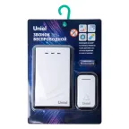 Звонок беспроводной радиус действия 150 м, белый с черным UDB-017W-R1T1-38S-150M-WH/BL