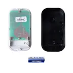 Звонок беспроводной радиус действия 150 м, черный с серебристым UDB-017W-R1T1-38S-150M-BL/SL