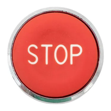 Исполнительный механизм кнопки STOP XB4 красный плоский возвратный без фиксации IP65