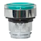 Исполнительный механизм кнопки XB4 зеленый плоский возвратный без фиксации, с подсветкой IP65 EKF