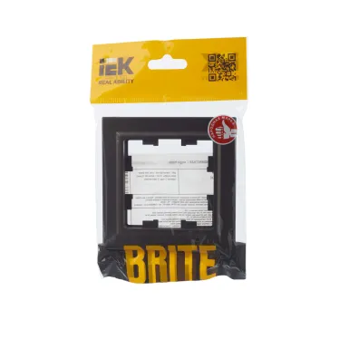 BRITE Рамка 1 пост РУ-1-БрТБ темная бронза