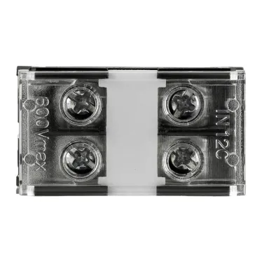 Блок зажимов клеммный БЗД 2х-полюсный 2,5 мм2 20A на DIN-рейку