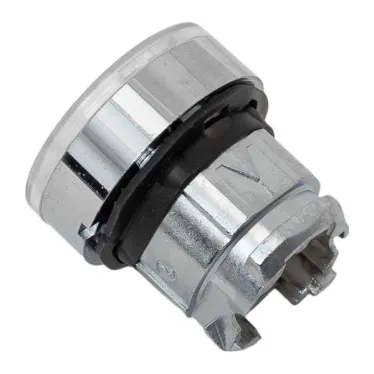 Исполнительный механизм кнопки XB4 белый плоский возвратный без фиксации, с подсветкой IP65 EKF