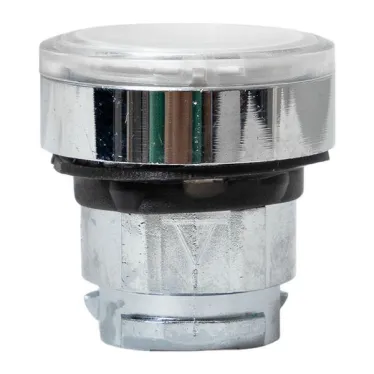 Исполнительный механизм кнопки XB4 белый плоский возвратный без фиксации, с подсветкой IP65 EKF