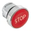 Исполнительный механизм кнопки STOP XB4 красный плоский возвратный без фиксации IP65