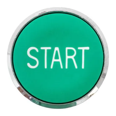 Исполнительный механизм кнопки "START" XB4 зеленый плоский возвратный без фиксации IP65 EKF