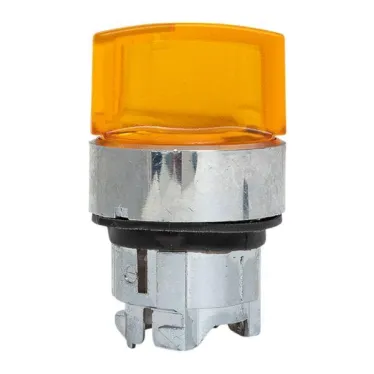 Исполнительный механизм переключателя ХB4 желтый на 2 положения с фиксацией, с подсветкой с короткой ручкой IP65 EKF