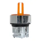 Исполнительный механизм переключателя ХB4 желтый на 2 положения с фиксацией, с подсветкой с короткой ручкой IP65 EKF