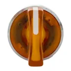 Исполнительный механизм переключателя ХB4 желтый на 2 положения с фиксацией, с подсветкой с короткой ручкой IP65 EKF