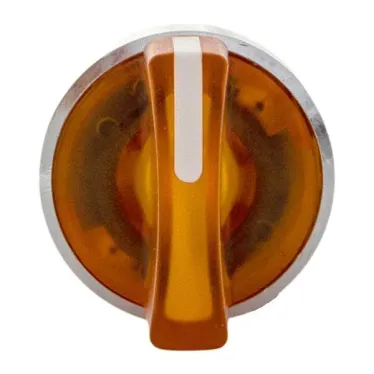 Исполнительный механизм переключателя ХB4 желтый на 2 положения с фиксацией, с подсветкой с короткой ручкой IP65 EKF