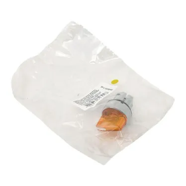 Исполнительный механизм переключателя ХB4 желтый на 2 положения с фиксацией, с подсветкой с короткой ручкой IP65 EKF