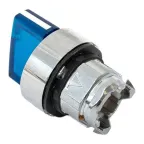 Исполнительный механизм переключателя ХB4 синий на 2 положения возвратный без фиксации, с подсветкой с короткой ручкойой IP65