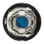 Исполнительный механизм переключателя ХB4 синий на 2 положения возвратный без фиксации, с подсветкой с короткой ручкойой IP65