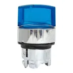 Исполнительный механизм переключателя ХB4 синий на 2 положения возвратный без фиксации, с подсветкой с короткой ручкойой IP65