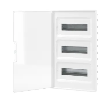 Щиток 36 мод встраиваемый для полых стен FRAME, белый, с прозрачной дверцей, с 4 шинами PEN (2шт на 8 отв. и 2шт на 10 отв.)