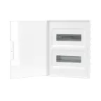 Щиток 24 мод встраиваемый FRAME, белый, с прозрачной дверцей, с 4 шинами PEN (2шт на 8 отв. и 2шт на 6 отв.)