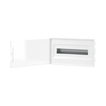 Щиток 18 мод встраиваемый для полых стен FRAME, белый, с прозрачной дверцей, с 2 шинами PEN на 8 и 10 отв.