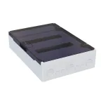 Щит распределительный навесной с пласт. черной прозрачной дверцей на 24 модуля, OptiBox Pro 24-NKR-IP40