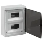 Корпус пластиковый навесной ЩРН-П-18 IP41 прозрачная крышка белый COMFORT