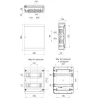 Корпус пластиковый навесной ЩРН-П-24 IP41 белый COMFORT