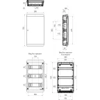 Корпус пластиковый встраиваемый ЩРВ-П-36 IP40 белый COMFORT