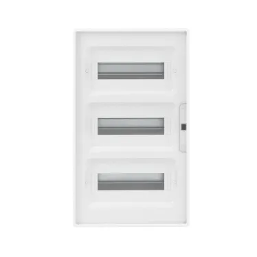 Щиток 36 мод встраиваемый для полых стен FRAME, белый, с прозрачной дверцей, с 4 шинами PEN (2шт на 8 отв. и 2шт на 10 отв.)