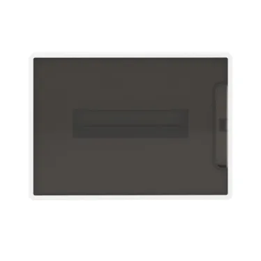 Щиток 12 мод встраиваемый FRAME, белый, с тонированной дверцей, с 2 шинами PEN на 6 и 8 отв.