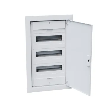 Щит распределительный встраиваемый с пласт. белой дверцей, на 36 модулей, OptiBox Pro 36-VNR-IP40