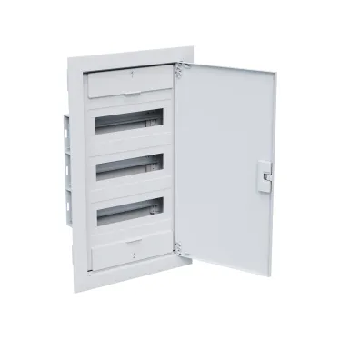 Щит распределительный встраиваемый с пласт. белой дверцей, на 36 модулей, OptiBox Pro 36-VNR-IP40