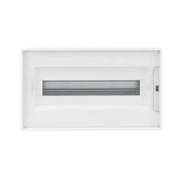 Щиток 18 мод встраиваемый для полых стен FRAME, белый, с прозрачной дверцей, с 2 шинами PEN на 8 и 10 отв.