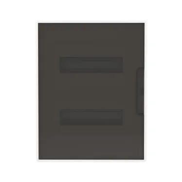 Щиток 24 мод встраиваемый FRAME, белый, с тонированной дверцей, с 4 шинами PEN (2шт на 8 отв. и 2шт на 6 отв.)