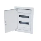 Щит распределительный встраиваемый с пласт. белой дверцей на 24 модуляOptiBox Pro 24-VNR-IP40