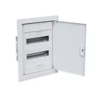 Щит распределительный встраиваемый с пласт. белой дверцей на 24 модуляOptiBox Pro 24-VNR-IP40