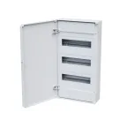 Щит распределительный навесной с пласт. белой дверцей на 36 модулей, OptiBox Pro 36-NNR-IP40