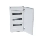 Щит распределительный навесной с пласт. белой дверцей на 36 модулей, OptiBox Pro 36-NNR-IP40