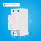 Реле напряжения c контролем тока Welrok VI-32 red
