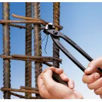 Клещи вязальные для арматурной сетки резка - проволока средней твердости 31мм твердая проволока 18мм режущая кромка 61 HRC / 25мм L-300мм блистер цвет черный