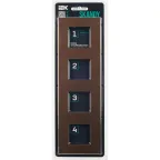 SKANDY Рамка 4-местная SK-F34Br металл шоколад IEK