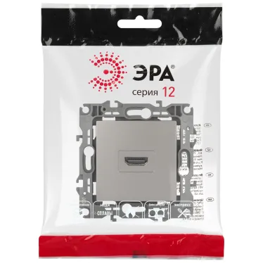 Розетка Серия 12 12-3114-16 HDMI, титан