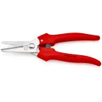 Ножницы комбинированные рез картона пластмассы фольги алюминиевой латунной и медной L-190 мм хирургическая нержавеющая сталь блистер