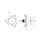 Двухуровневая коронка ATK-DRILL-R64-R90 (ARL, IP20 Металл, 3 года)