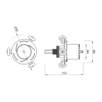 Двухуровневая коронка ATK-DRILL-R44-R65 (ARL, IP20 Металл, 3 года)