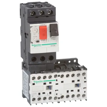 Пускатель магнитный 6А - 24B реверсивный GV2-ME06 1-1.6А GV2MEK2