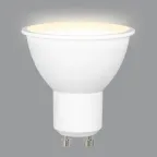 LED-JCDR-10W/WW/GU10/NR Лампа светодиодная. Форма JCDR, матовая. Серия Norma. Теплый белый свет (3000K). Картон. ТМ Volpe