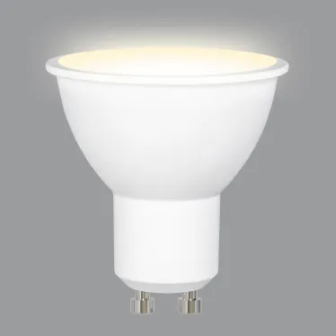 LED-JCDR-10W/WW/GU10/NR Лампа светодиодная. Форма JCDR, матовая. Серия Norma. Теплый белый свет (3000K). Картон. ТМ Volpe