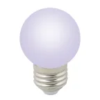 Лампа декоративная светодиодная форма шар матовая RGB LED-G45-1W/RGB/E27/FR/С Картон ТМ Volpe